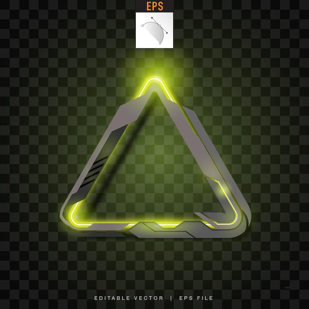 Diseño de banners de tecnología vectorial de triángulos