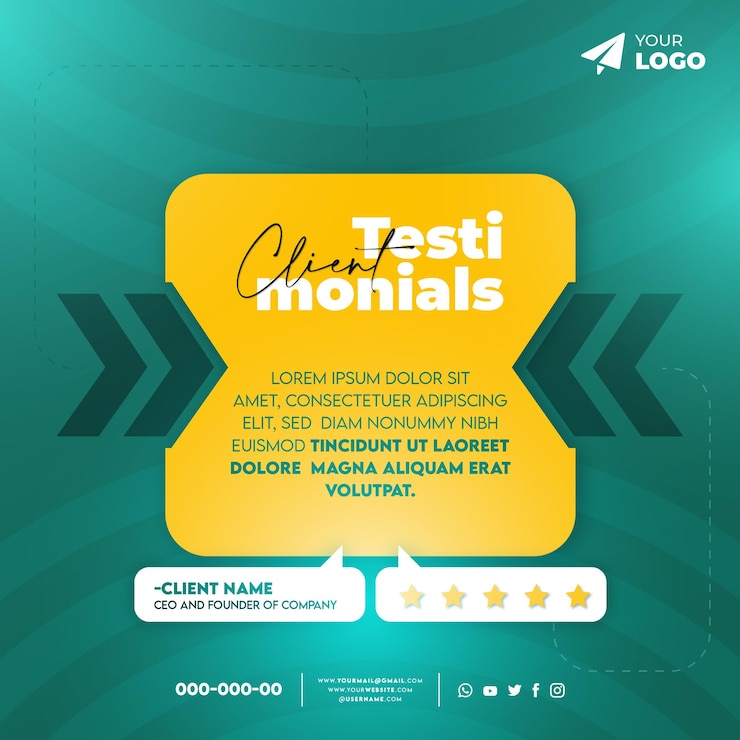 Diseño de banners de testimonios de clientes