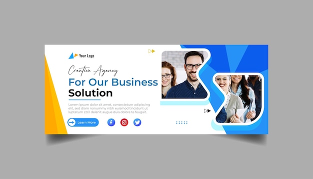 Diseño de banners vectoriales de agencias de marketing digital