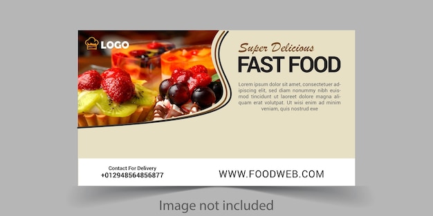 Diseño de banners web de alimentos