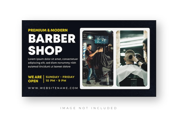 Diseño de banners web para barberías