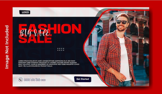 Diseño de banners web de ventas de moda