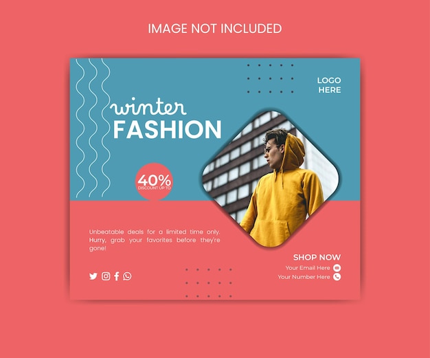 Diseño de banners web de ventas de moda