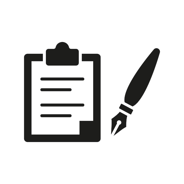 El diseño básico del icono vectorial de la papelería