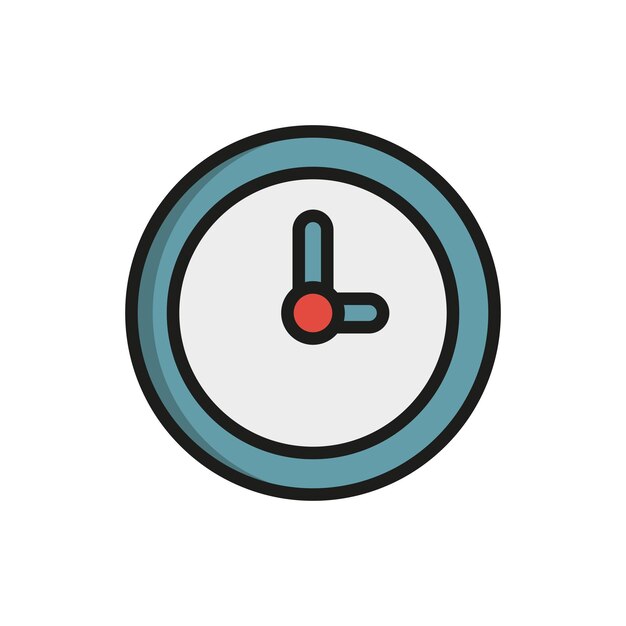 El diseño básico del vector del icono del reloj del dormitorio