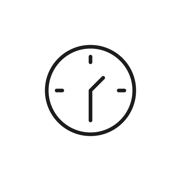 El diseño básico del vector del icono del reloj del dormitorio