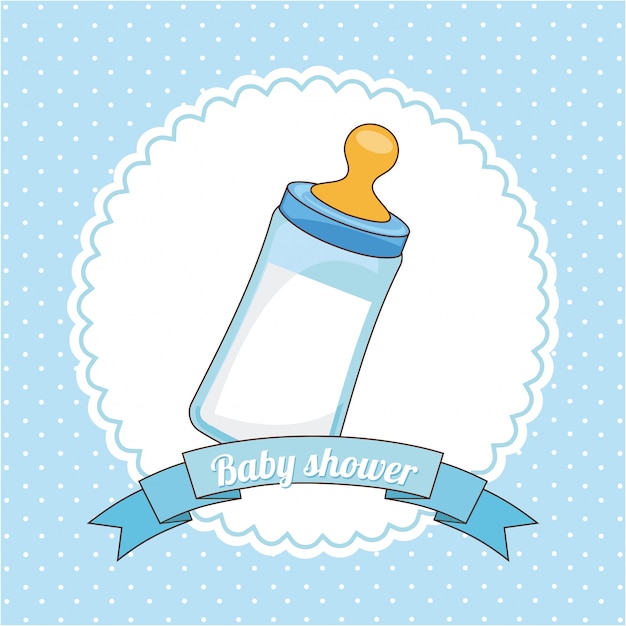 Diseño de bebé sobre ilustración vectorial de fondo