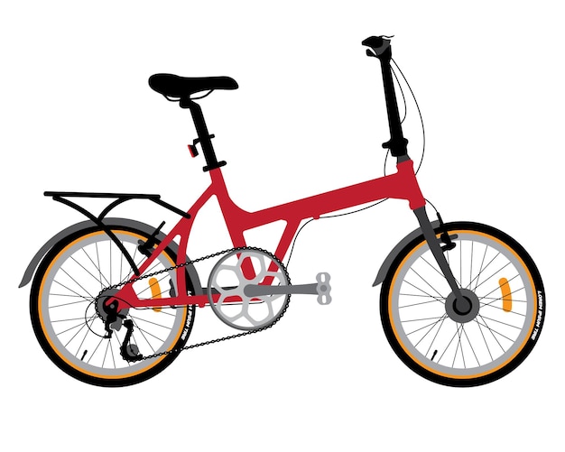 Vector diseño de bicicletas silueta de ciclismo vectorial