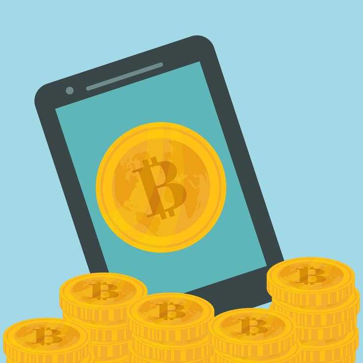 Vector diseño bitcoin