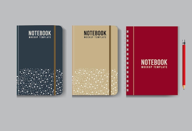 diseño en blanco de cuaderno realista con vector