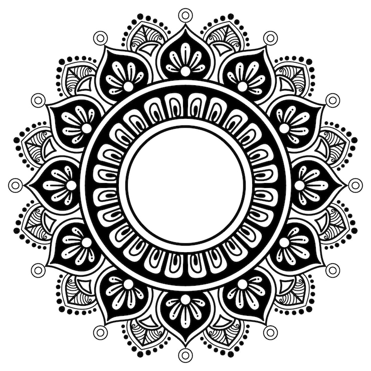un diseño en blanco y negro con un círculo que dice l en él