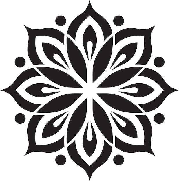 un diseño en blanco y negro con un diseño que dice mandalas