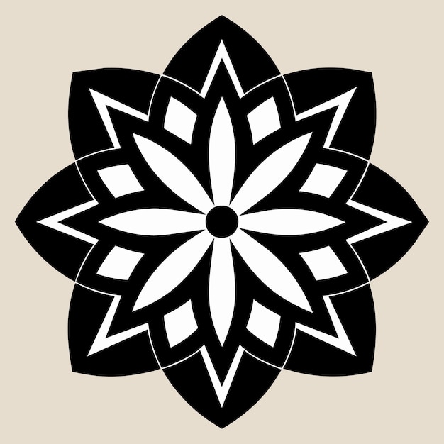 un diseño en blanco y negro con un fondo negro