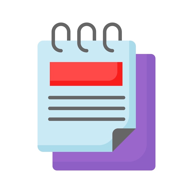 Un diseño de bloc de dibujo visualmente atractivo vector de bloc de notas en estilo de moda