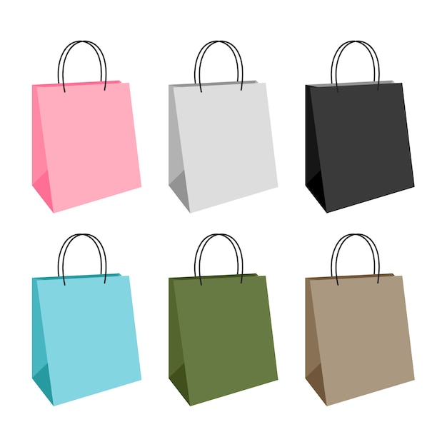 Vector diseño de bolsa de compras