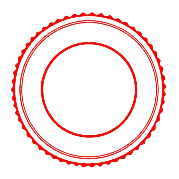 Diseño del borde circular de puntos rojos