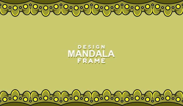 Diseño de borde de decoración de marco ornamental Vector