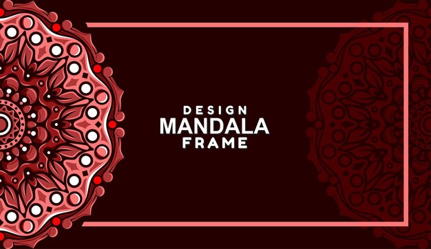 Diseño de borde de decoración de marco ornamental Vector