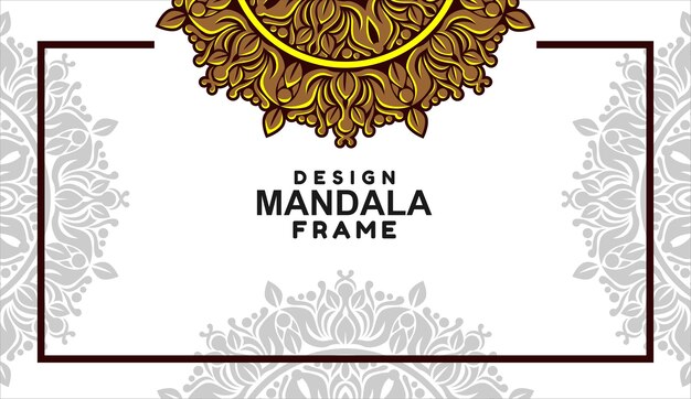 Diseño de borde de decoración de marco ornamental Vector