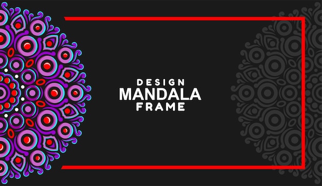 Diseño de borde de decoración de marco ornamental Vector