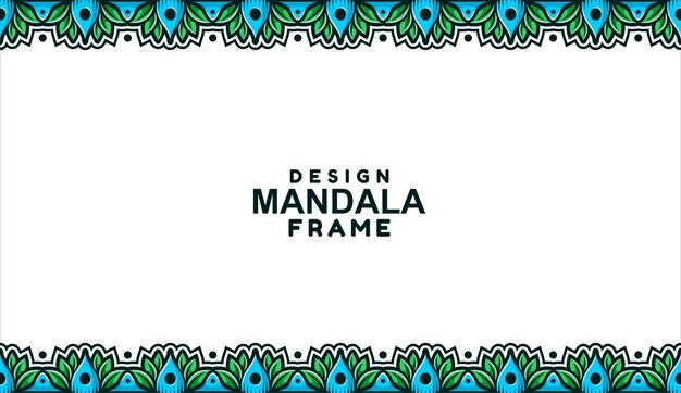 Diseño de borde de decoración de marco ornamental Vector