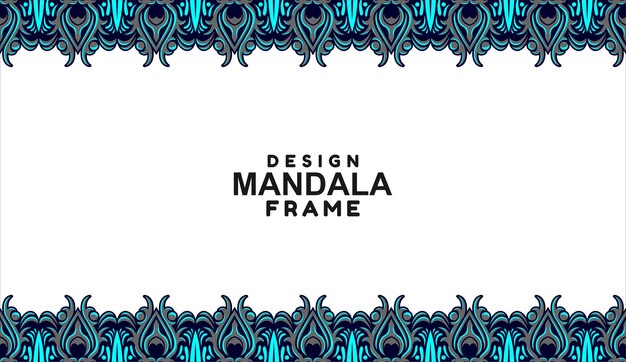 Diseño de borde de decoración de marco ornamental Vector