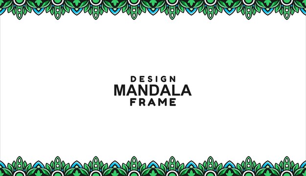 Diseño de borde de decoración de marco ornamental Vector