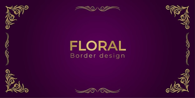 Diseño de borde floral