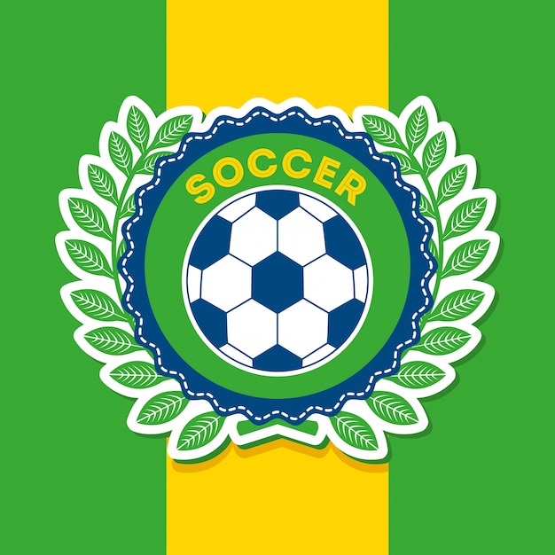 Diseño de brasil sobre bandera ilustración vectorial de fondo