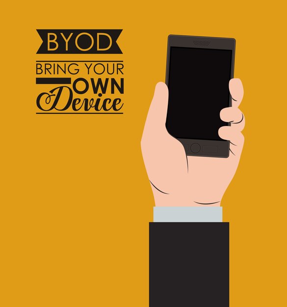 Vector diseño byod