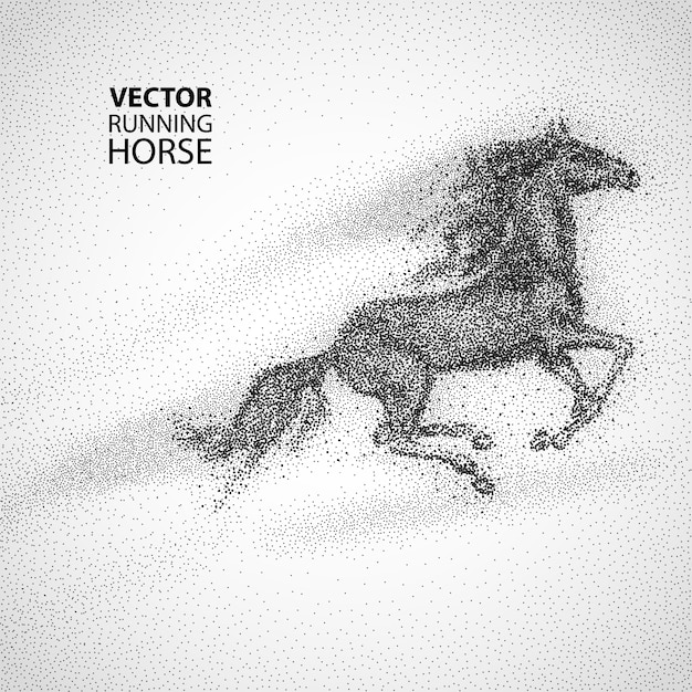 Vector diseño de caballo dibujado a mano