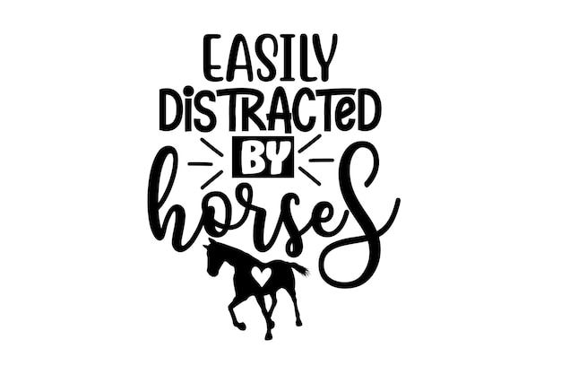 Diseño de caballos svg