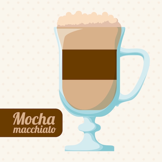 Vector diseño de café sobre fondo blanco ilustración vectorial