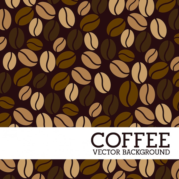 Diseño de café sobre fondo marrón ilustración vectorial