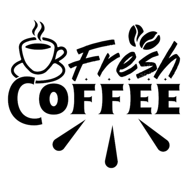 diseño de café svg