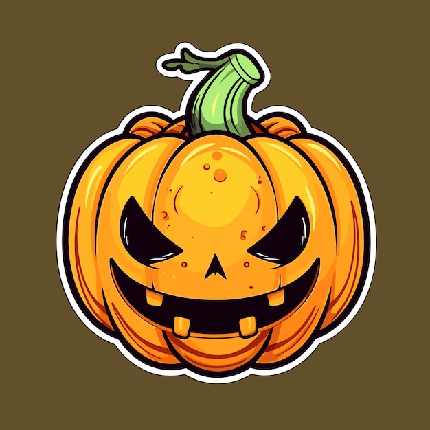 Diseño de calabaza aterrador