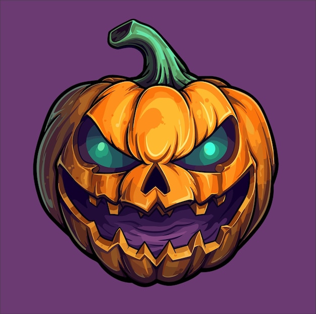 Diseño de calabaza aterrador