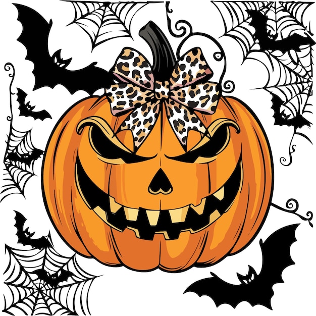 El diseño de la calabaza de Halloween