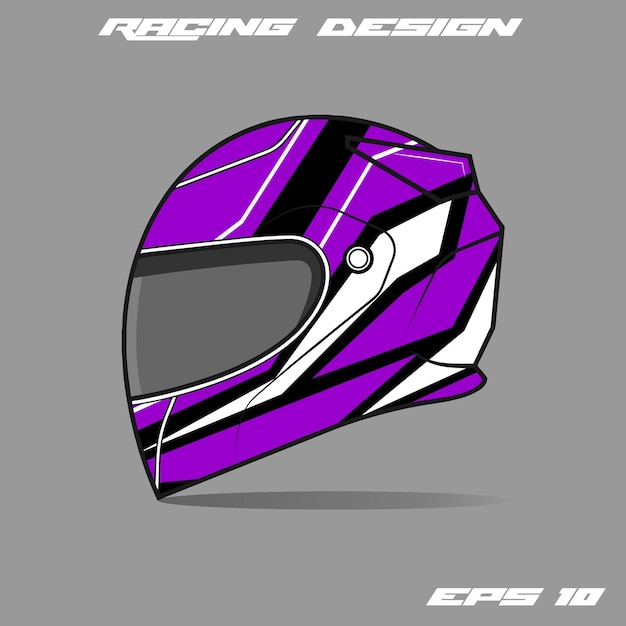Diseño de calcomanía de casco Racing Sport y adhesivo de vinilo