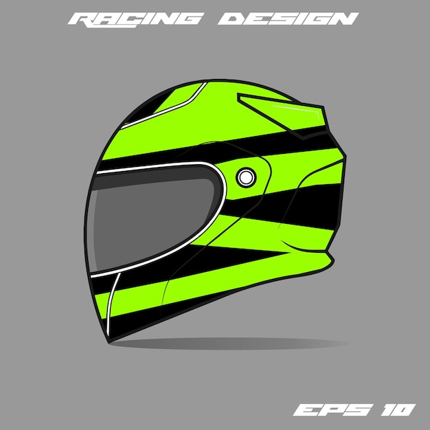 Diseño de calcomanía de casco Racing Sport y adhesivo de vinilo