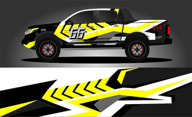 diseño de calcomanía de envoltura de camión diseños de kit de fondo gráfico abstracto vectorial para rally de autos de carrera de vehículos