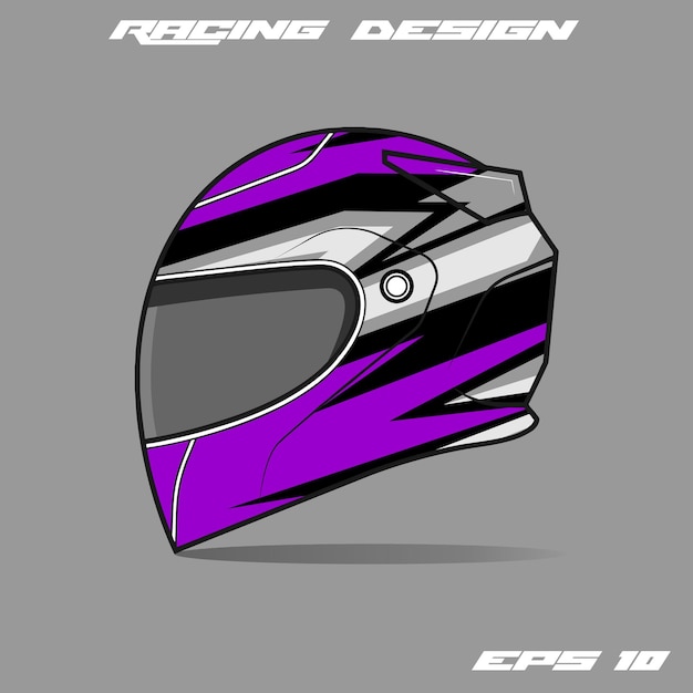 Diseño de calcomanía de envoltura de casco deportivo y pegatina de vinilo