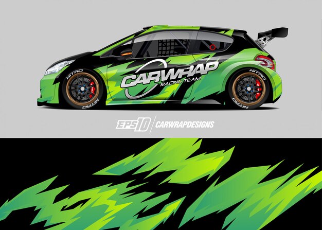 Diseño de calcomanía de envoltura de coche