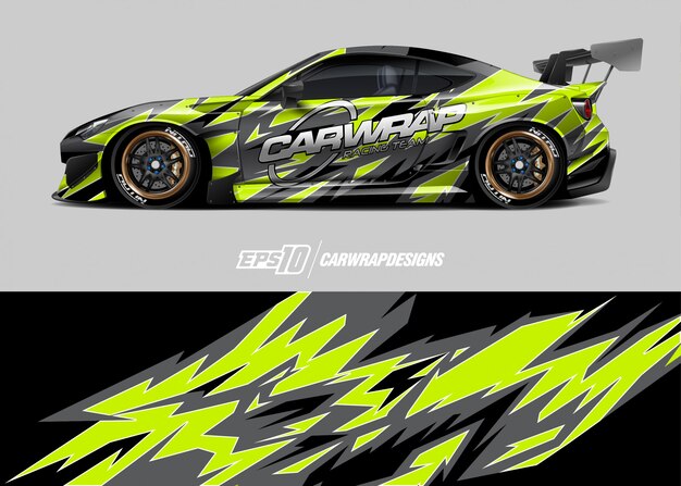 Diseño de calcomanía de envoltura de coche