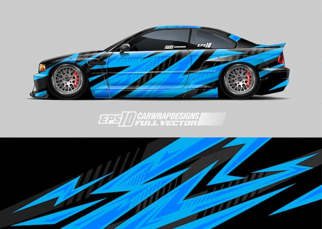 Diseño de calcomanía de envoltura de coche