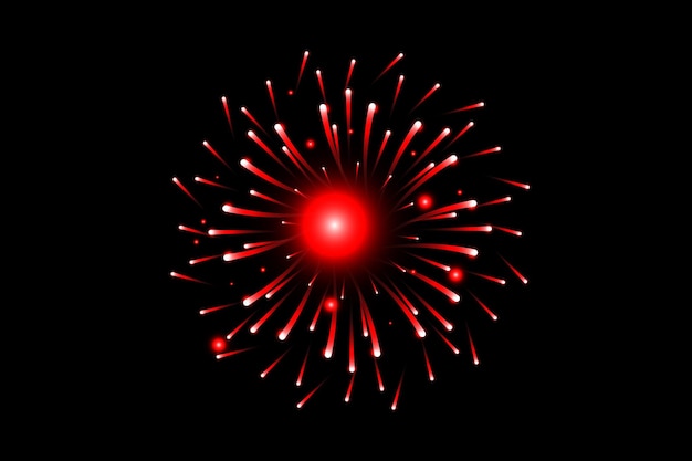 Diseño de calcomanías de Año Nuevo de fuegos artificiales
