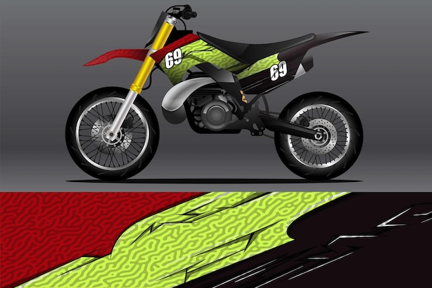 Diseño de calcomanías y calcomanías de vinilo para motocicletas