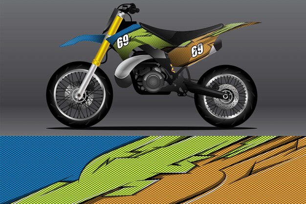 Diseño de calcomanías y calcomanías de vinilo para motocicletas