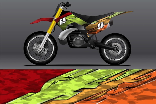 Diseño de calcomanías y calcomanías de vinilo para motocicletas