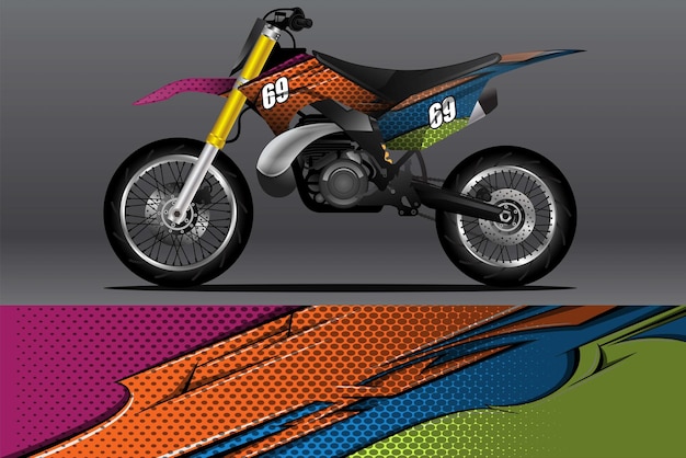 Diseño de calcomanías y calcomanías de vinilo para motocicletas